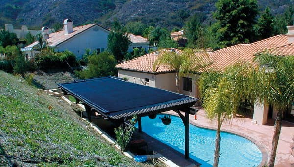 Temperado solar de piscina — Familia La Rosa Cárdenas, Chosica