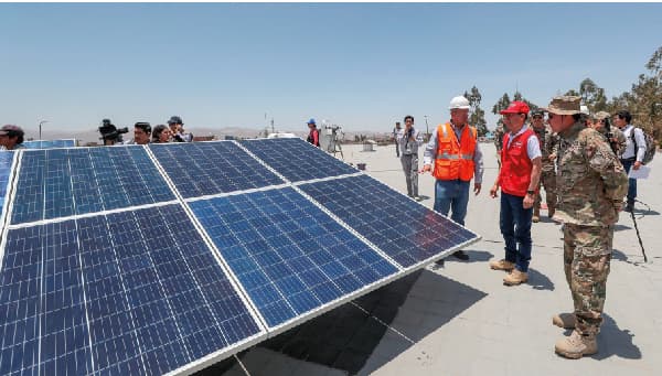 Energía solar — Fuerza Aérea del Perú N.° 3, Arequipa