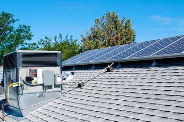 Aire acondicionado híbrido eléctrico-fotovoltaico