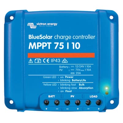 Controlador MPPT Victron BlueSolar 75/10  12/24V 10A